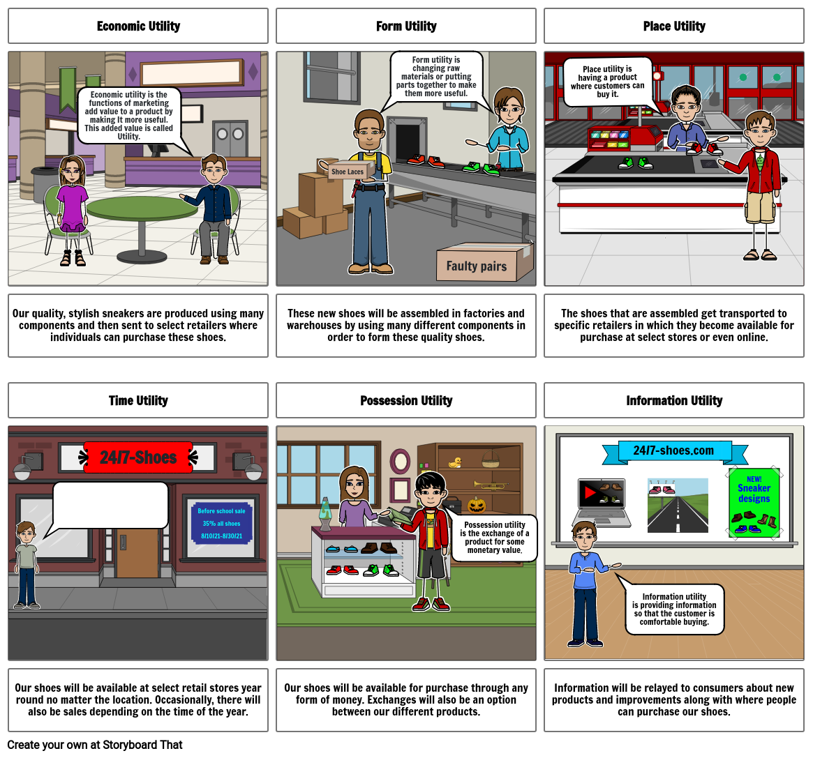 Marketing Utilities Storyboard