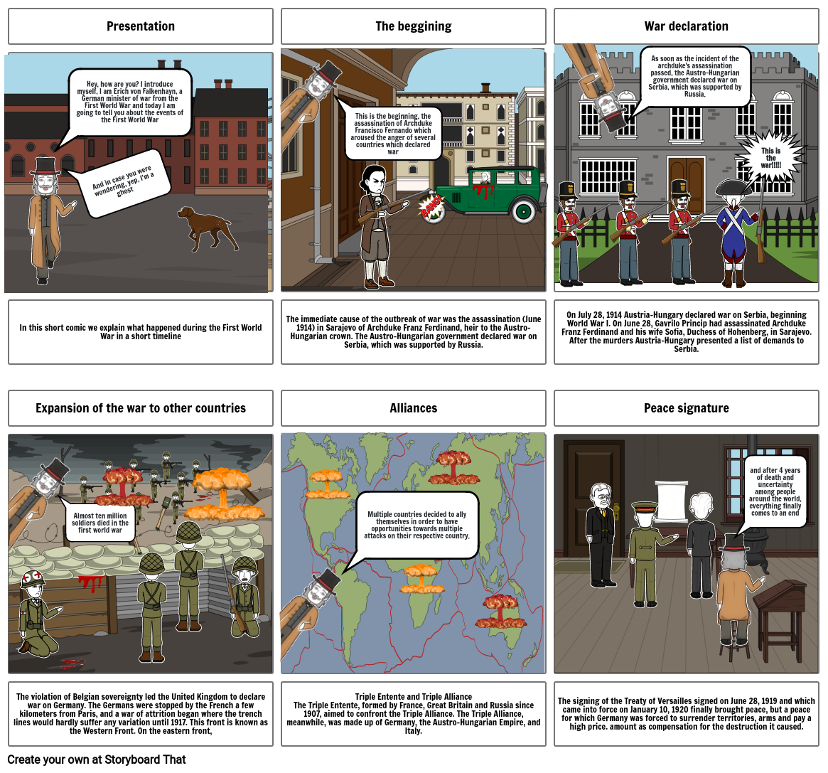 First World War Storyboard by acfb73a3