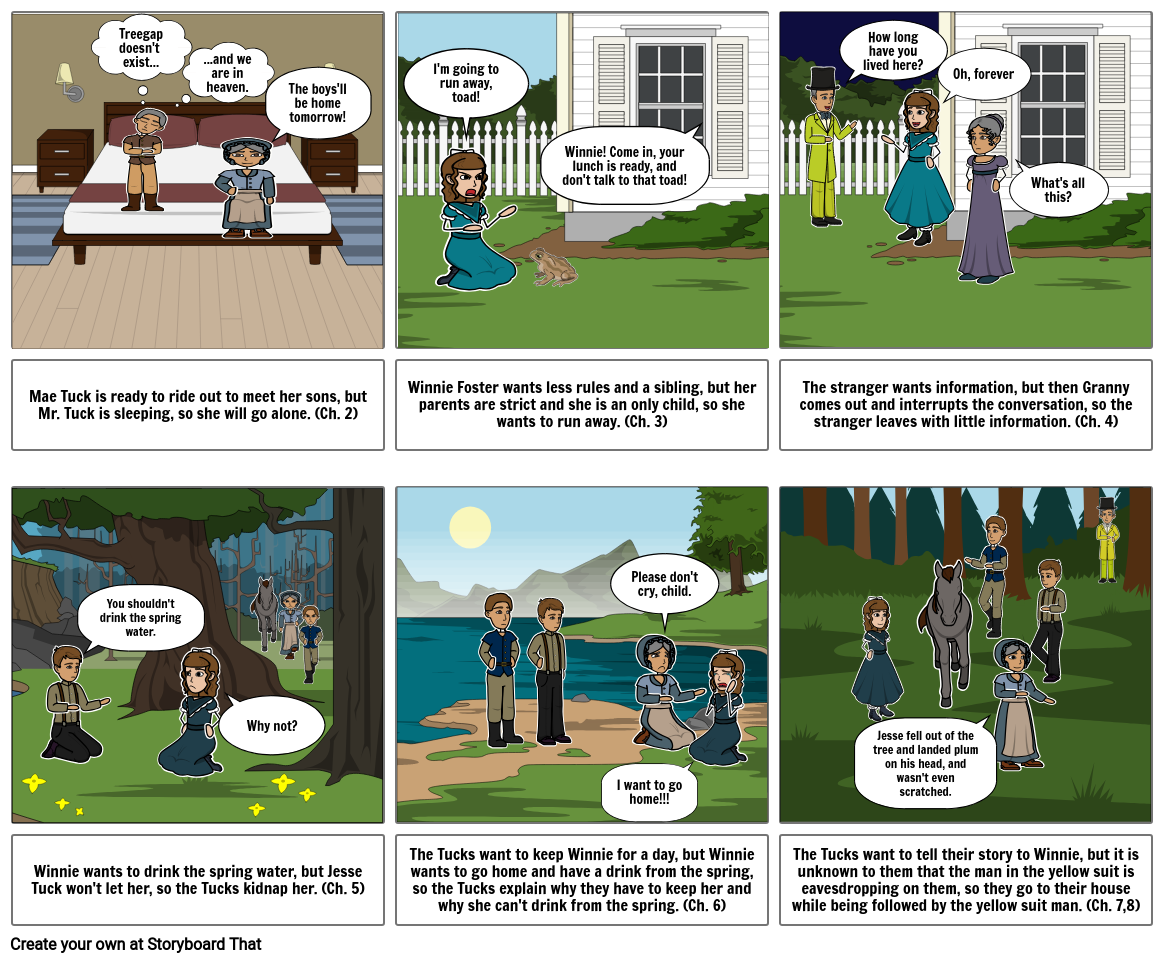 Tuck Everlasting Storyboard by actang