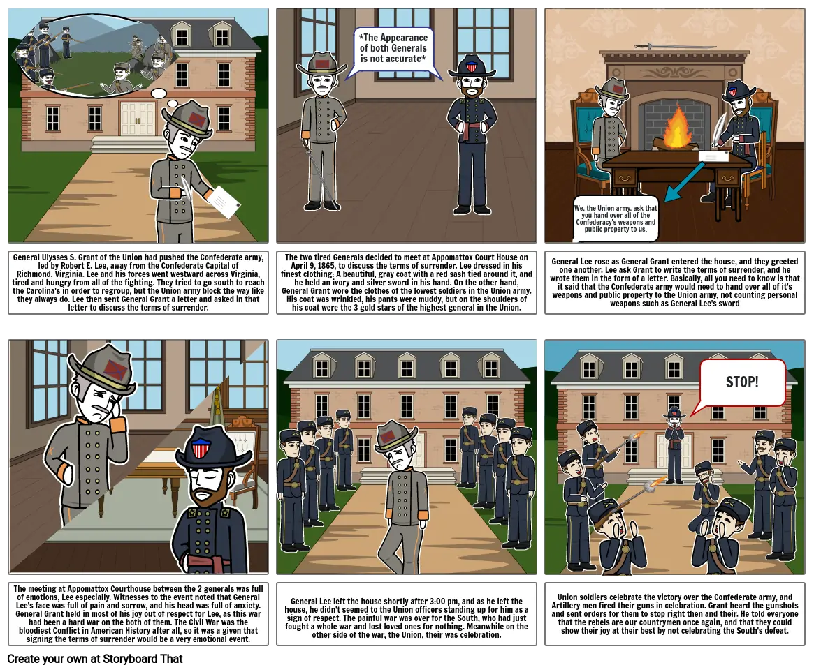 The Confederacy&#39;s surrender at Appomattox Court House