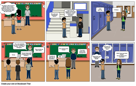 7 grade by Gary Soto Comic strip