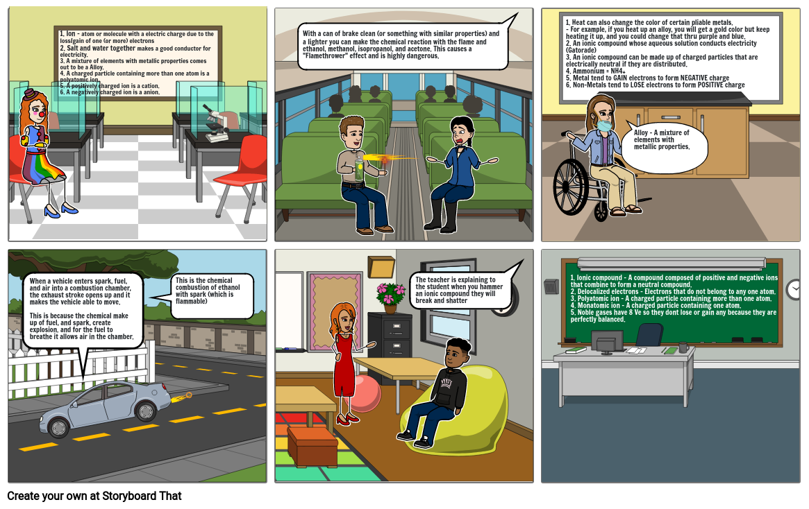 Chemistry project Comic strip. Kuvakäsikirjoitus by ad8e2529