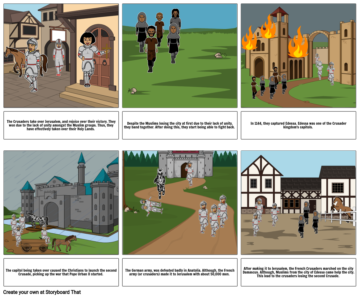 The first Crusade Storyboard by addydino