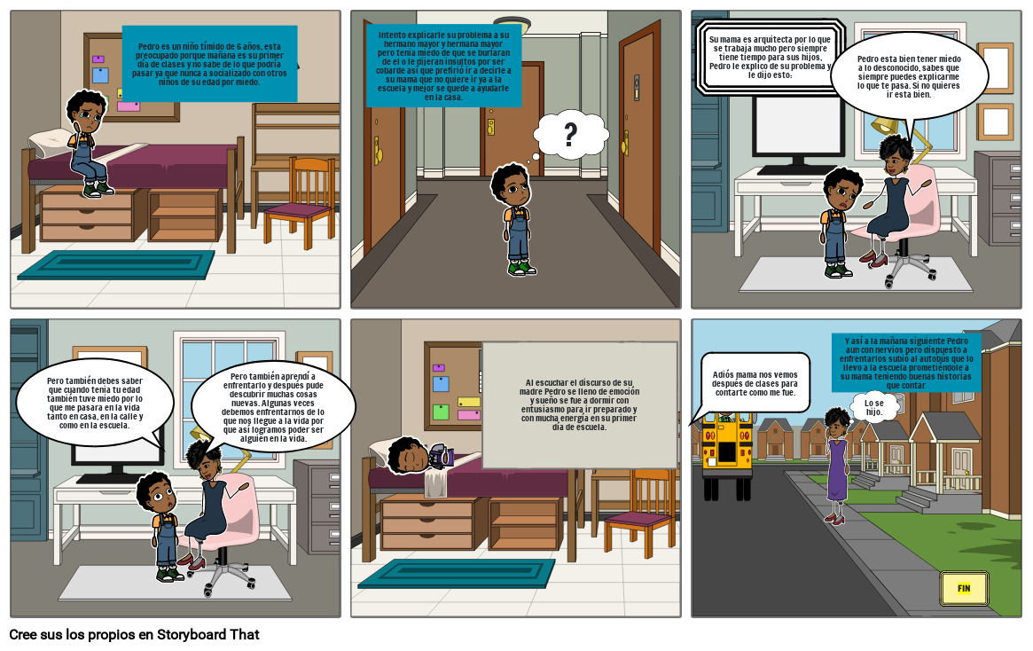el primer dia de clases Storyboard por ade95b46
