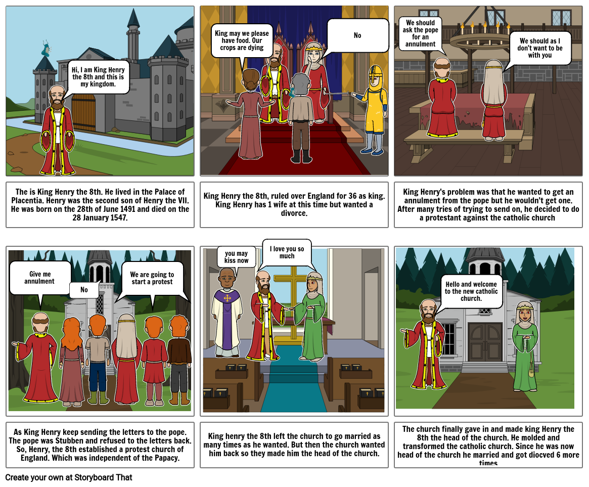 King Henry The 8TH Storyboard by adegoat17