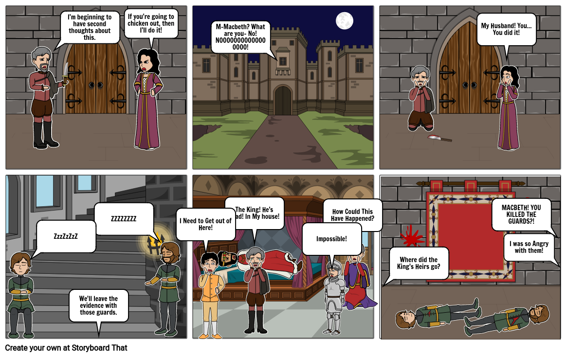 Macbeth Storyboard by adisworldstoryboard