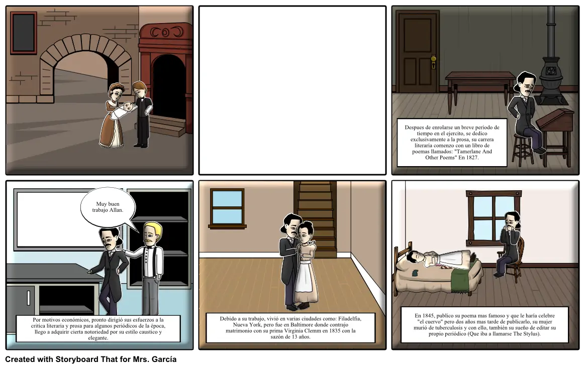 Edgar Allan Poe Storyboard