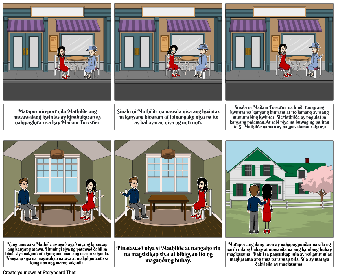 Ang kwintas Storyboard por adriana79272