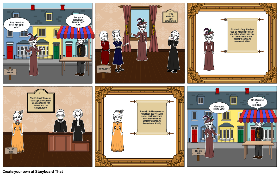 Womens suffrage movement Storyboard by ae0f21b5