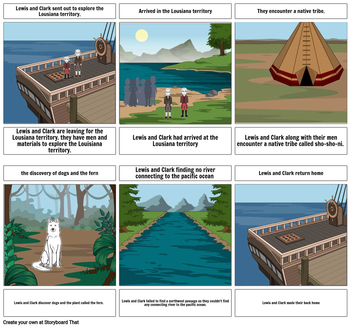 Lewis And Clark Storyboard By Ae264619