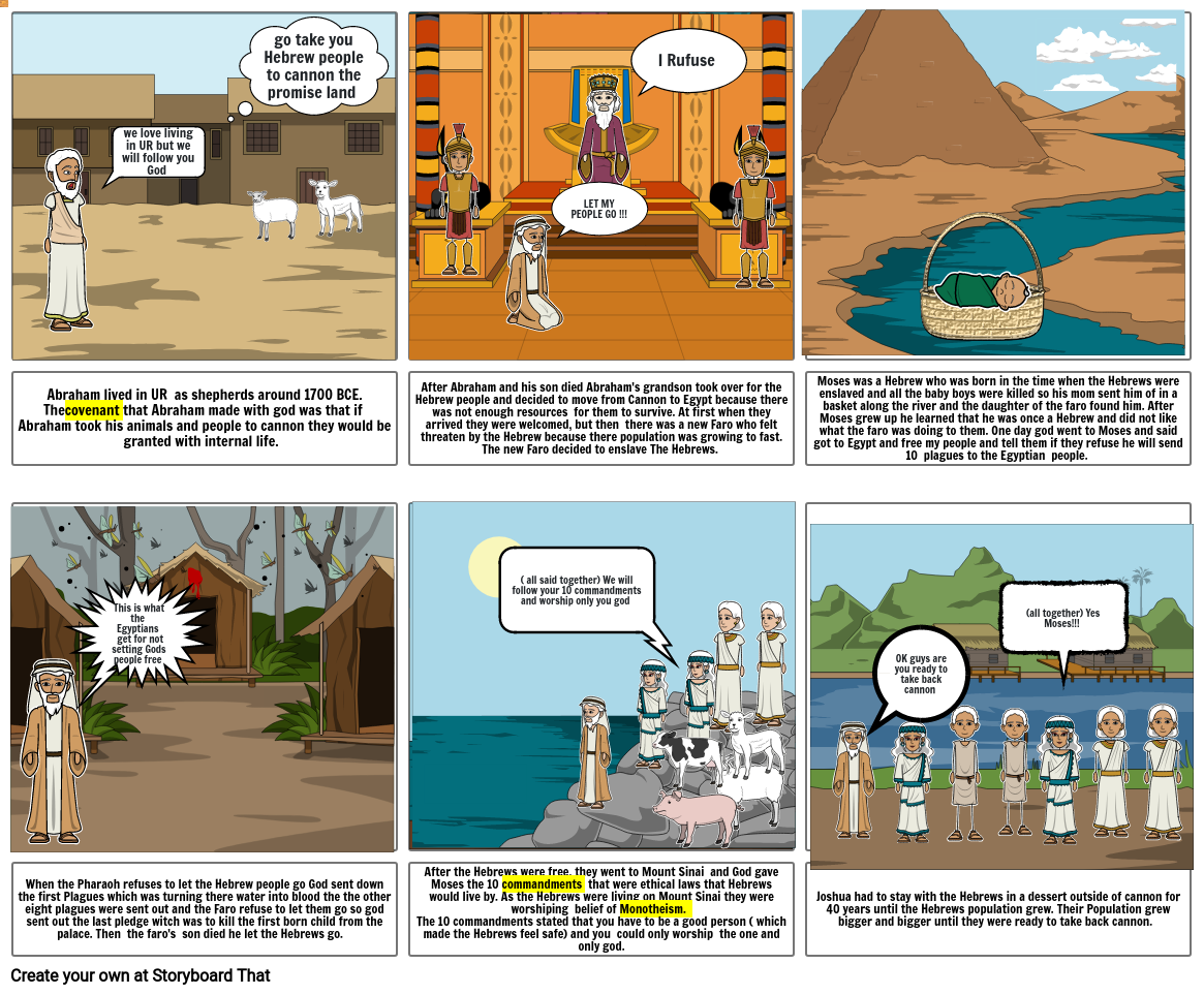 Exodus story board