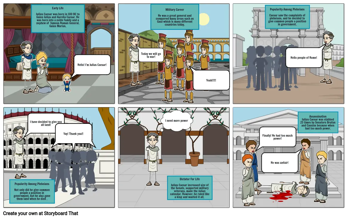 Julius Caesar Storyboard That