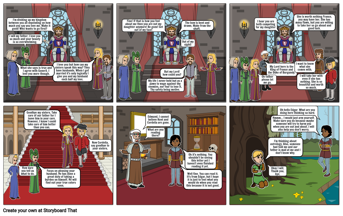 King Lear Storyboard by aelleson9