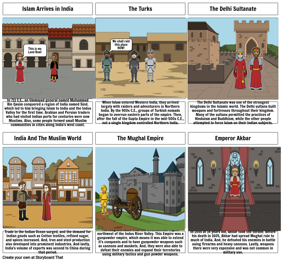 Chapter 4 lesson 3 Islam in India Storyboard by aeverett41262