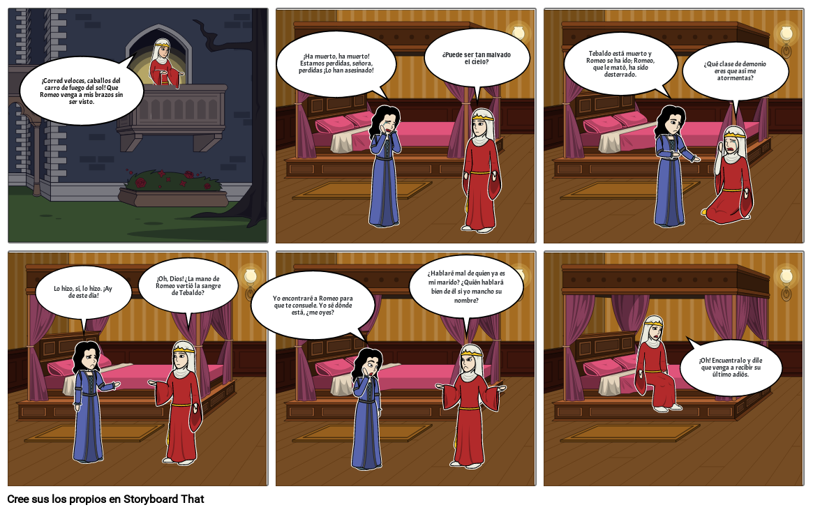 Romeo y Julieta Storyboard by af07b6a3 Romeo y Julieta Storyboard by af07b6a3