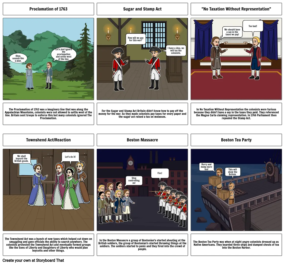 The Road to Revolution Comic Strip