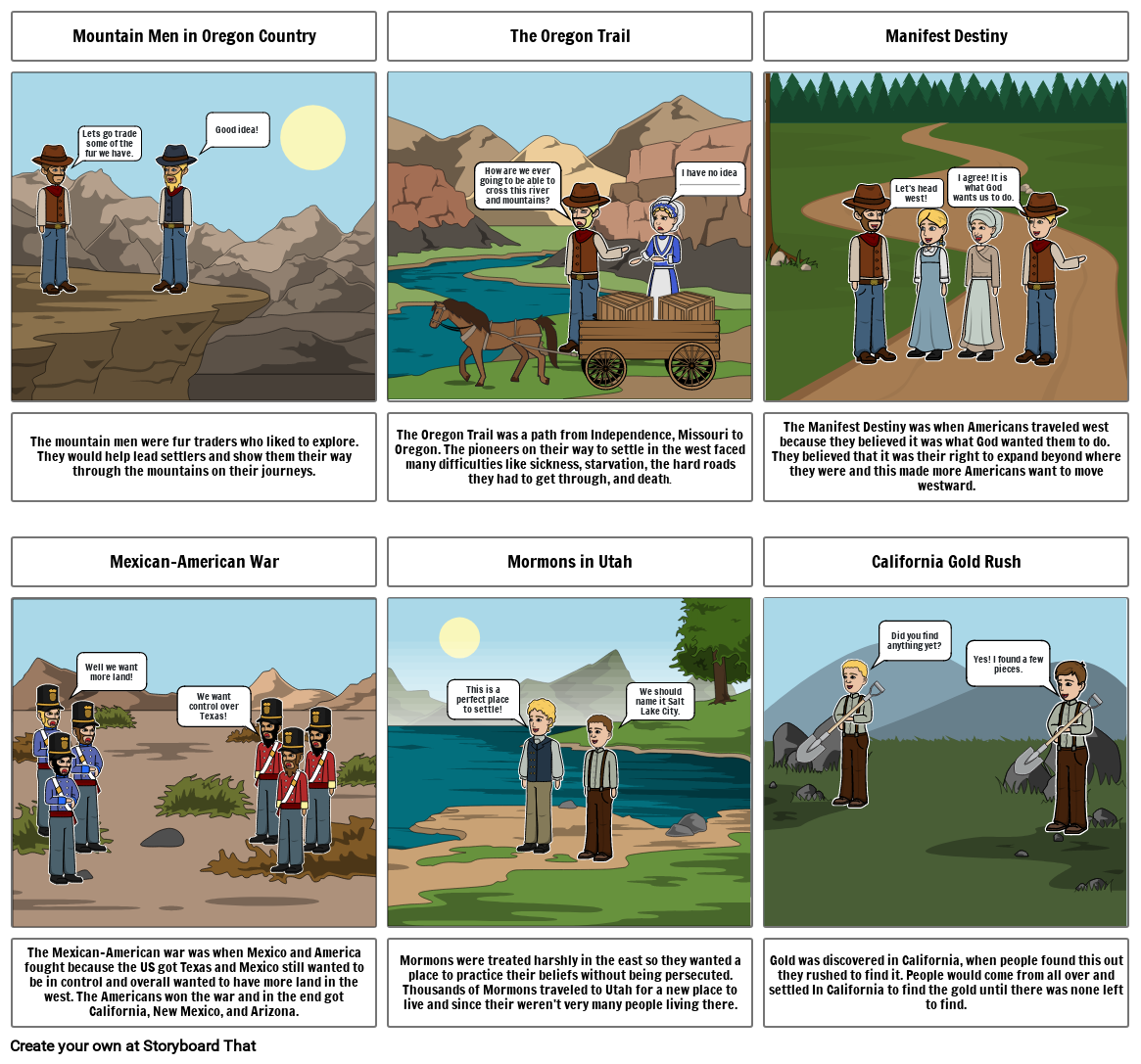 Westward Expansion Comic Strip - Ellie Kogelmann