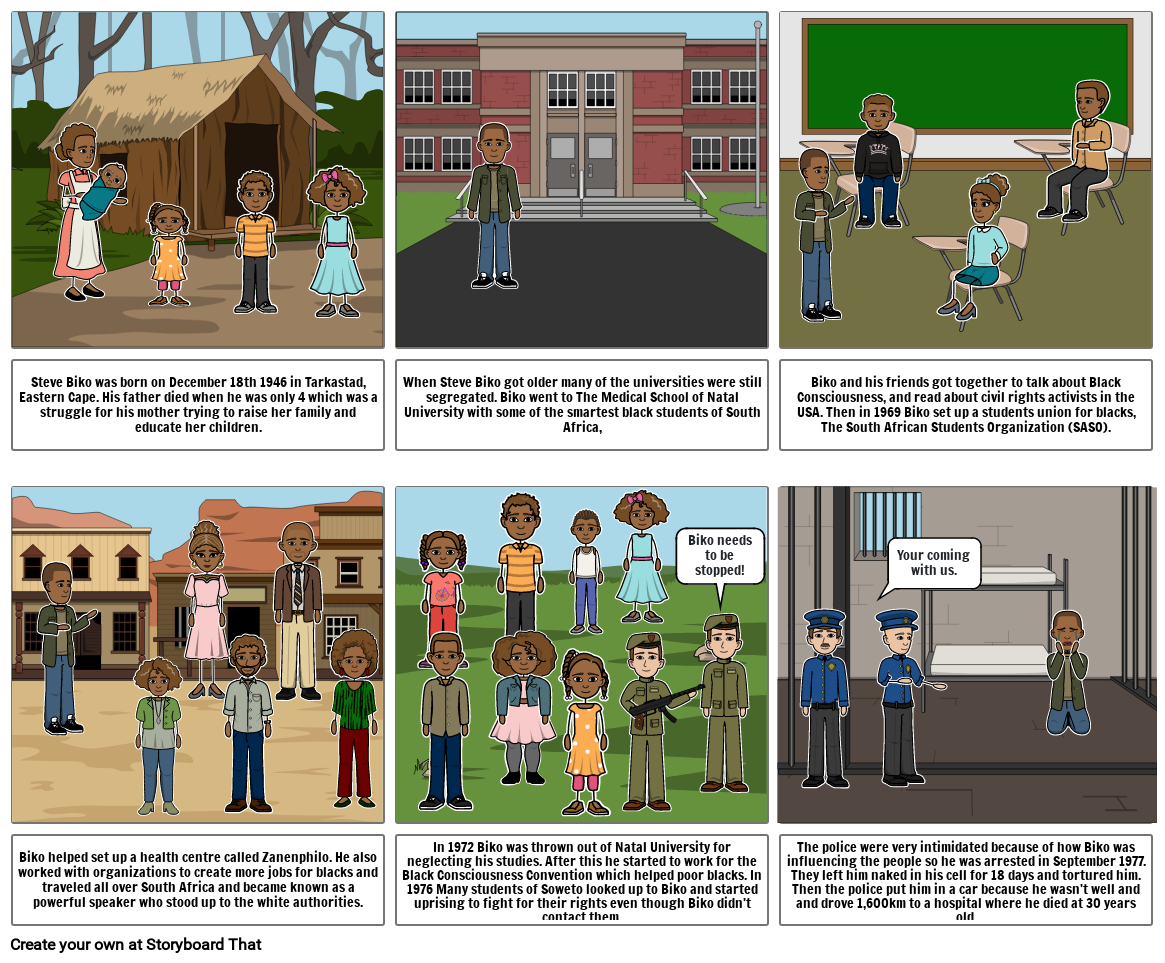 Ryan Pimentel Black Consciousness Storyboard