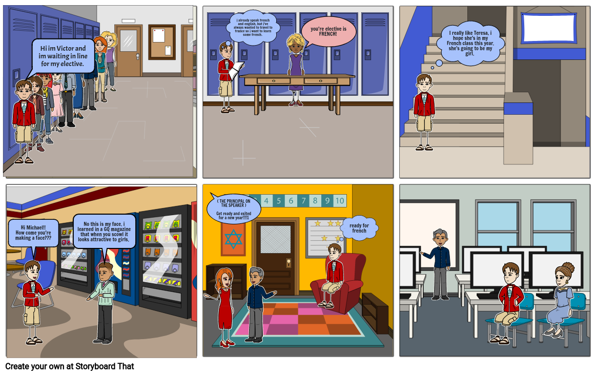 COMIC SRIP ENGLISH Storyboard by af9ddc93