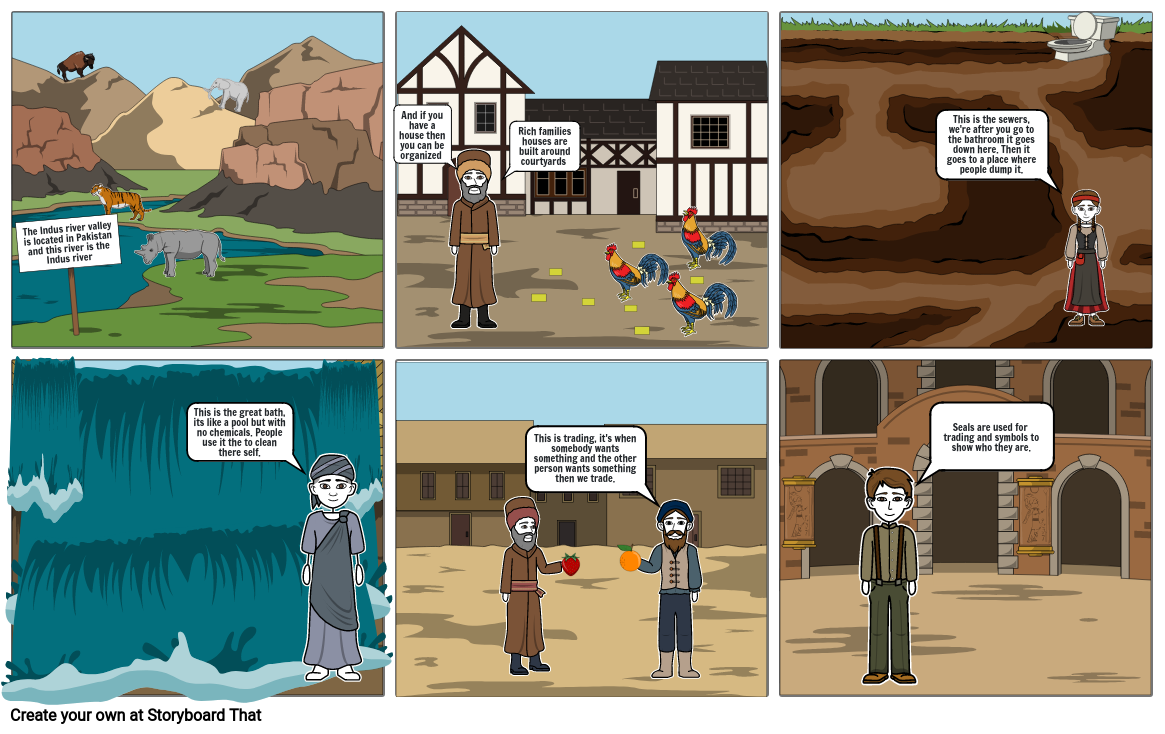 The Indus river valley Storyboard by afa1a424