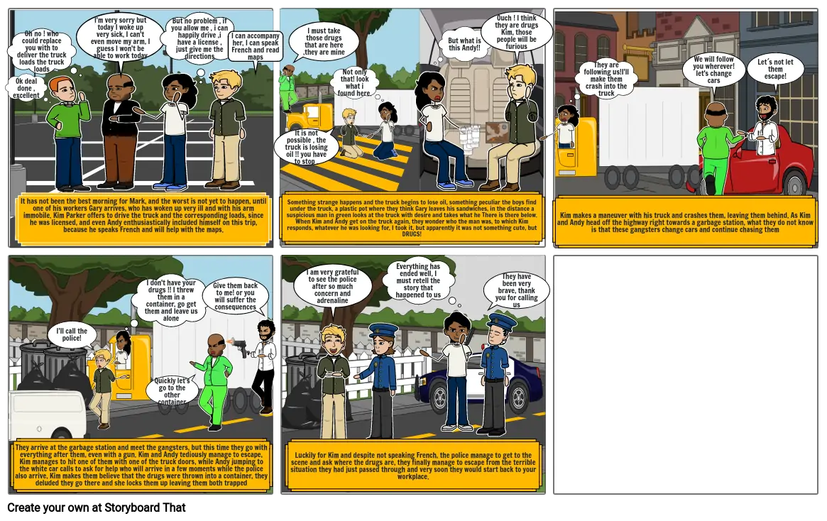 ingles comic Storyboard por afab527a