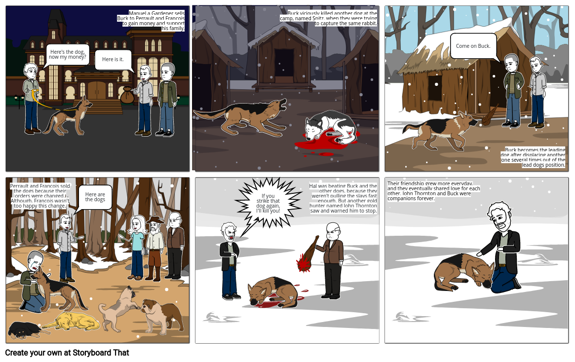 Call of the Wild - Comic Strips Storyboard by afdbd767