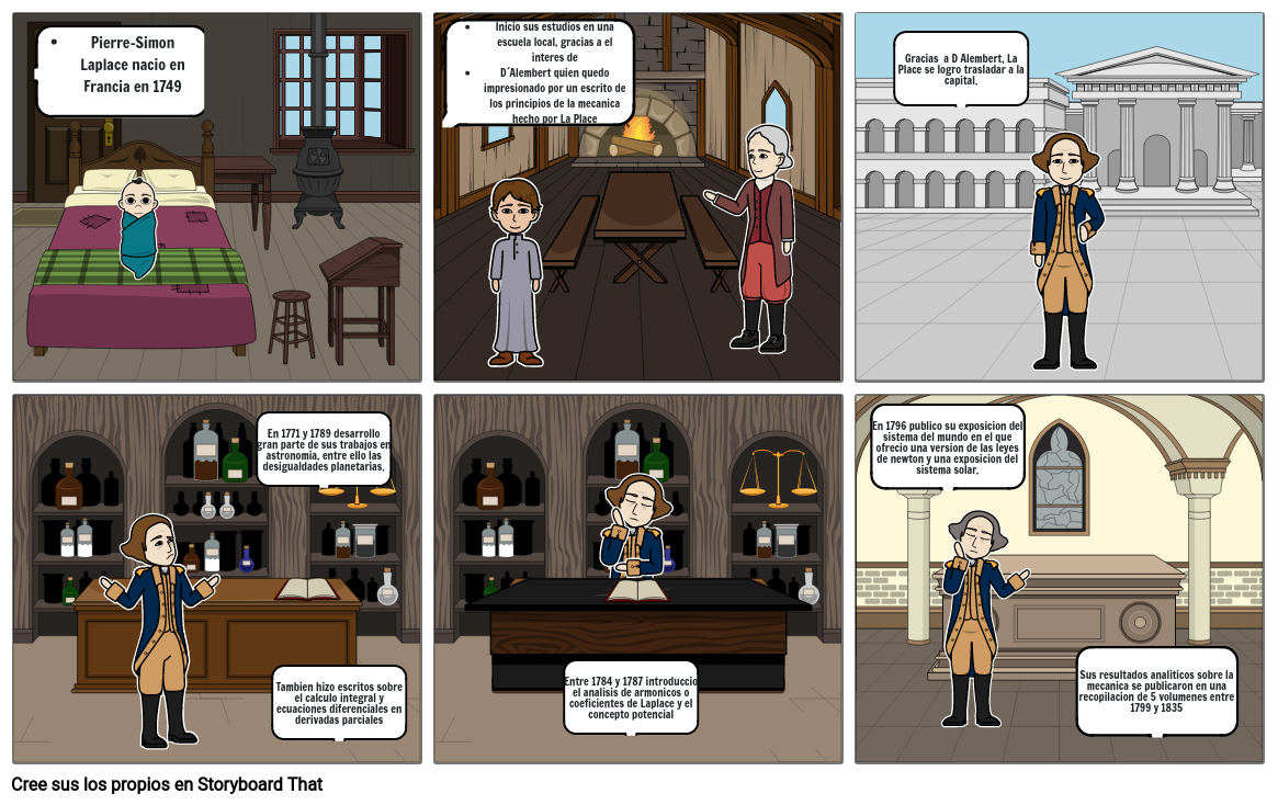 Biografia Laplace Storyboard by afe5094a