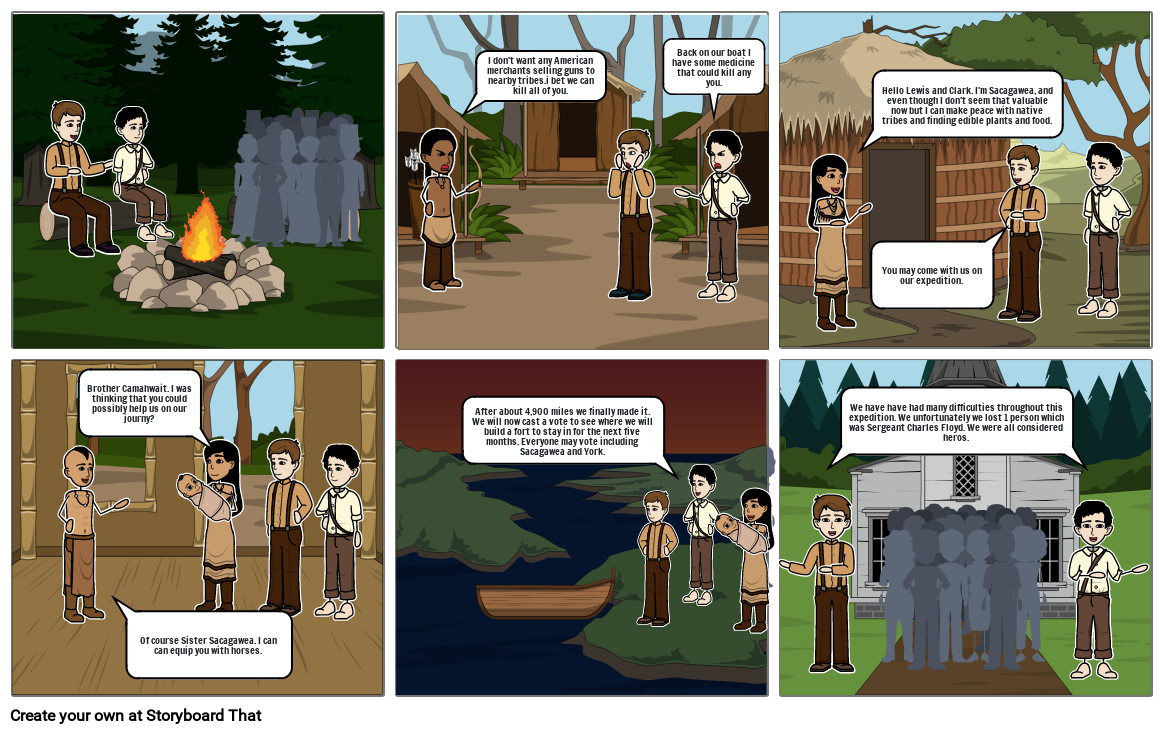 The Lewis and Clark expedition. Storyboard by agamez10