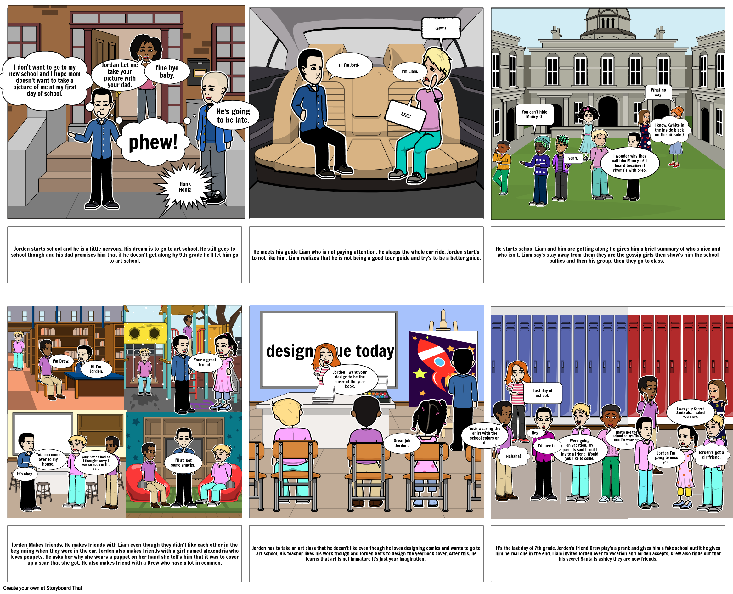 New kid Storyboard Storyboard by agennaro