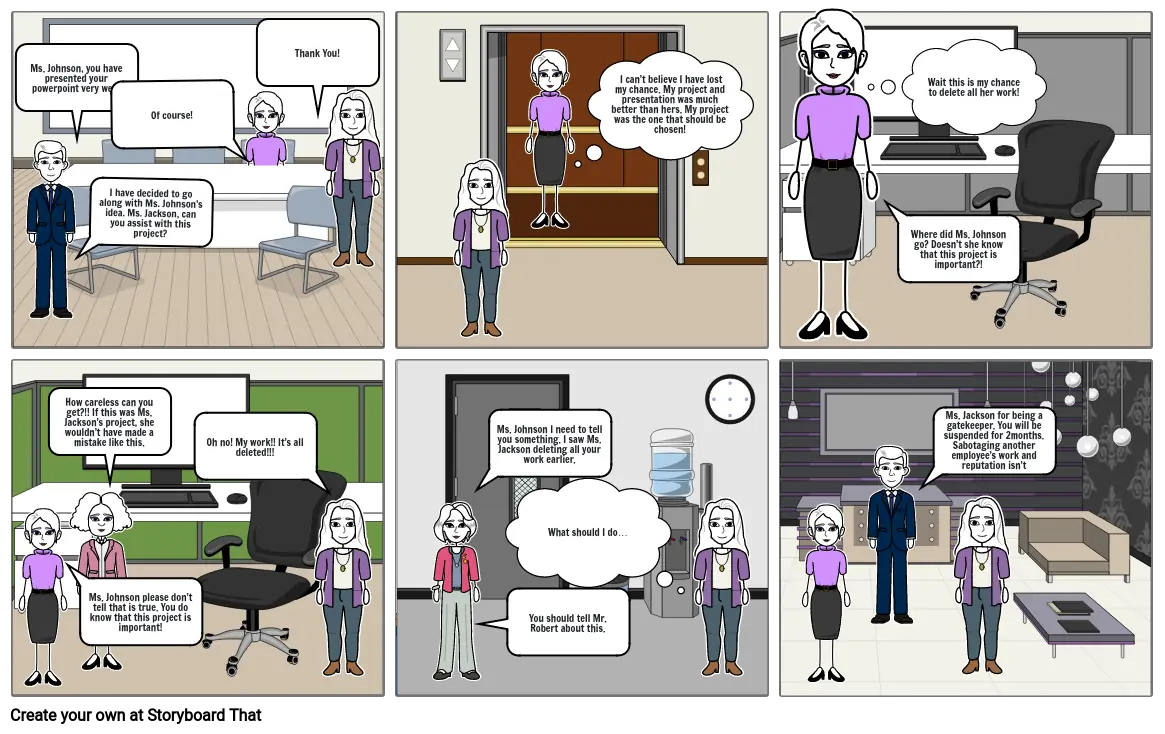 Inappropriate Workplace Behaviors Comic Strip