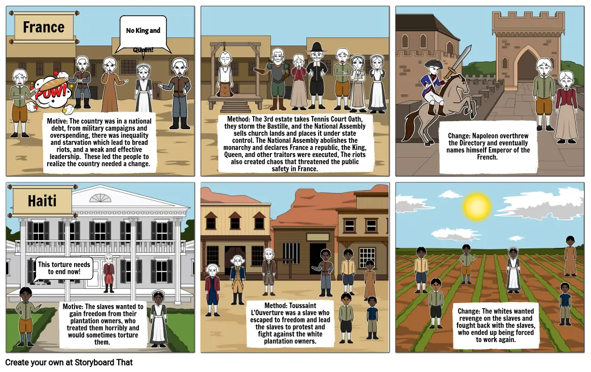 French & Haitian Revolutions Storyboard