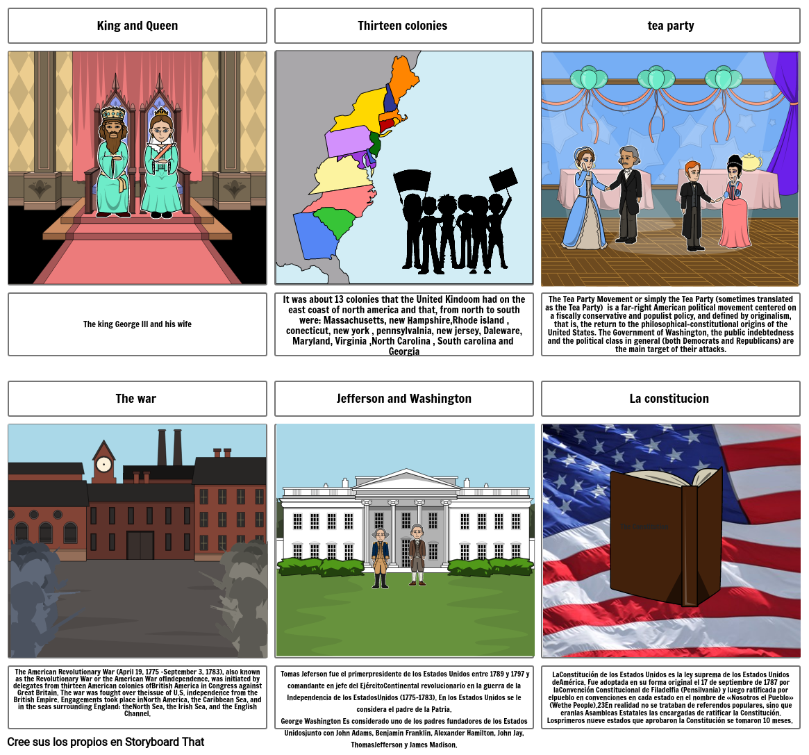 American Revolution Storyboard by alba48565