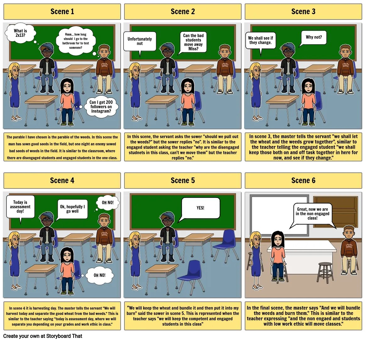 R.E Assessment Storyboard 1