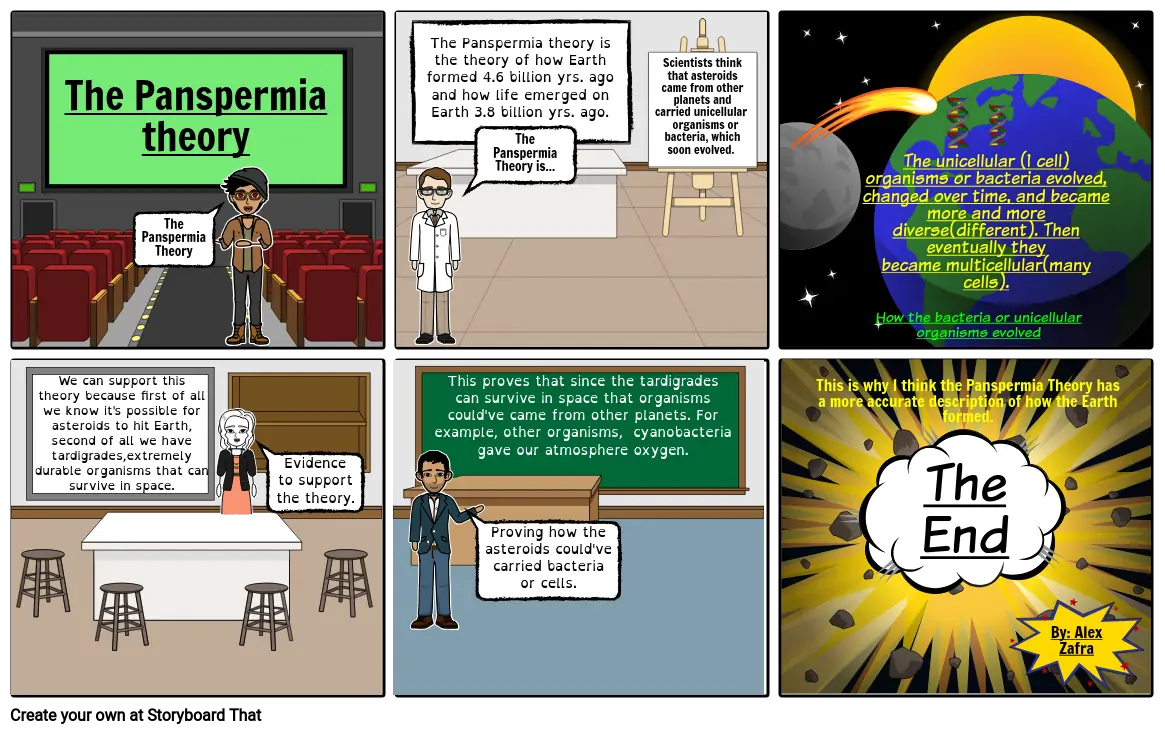 Comic strip project - science