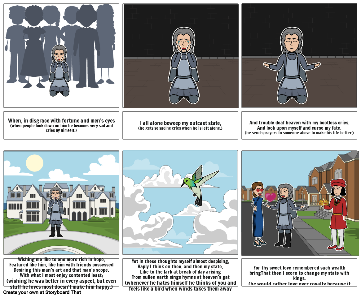 sonnet 29 Storyboard por alexa37296