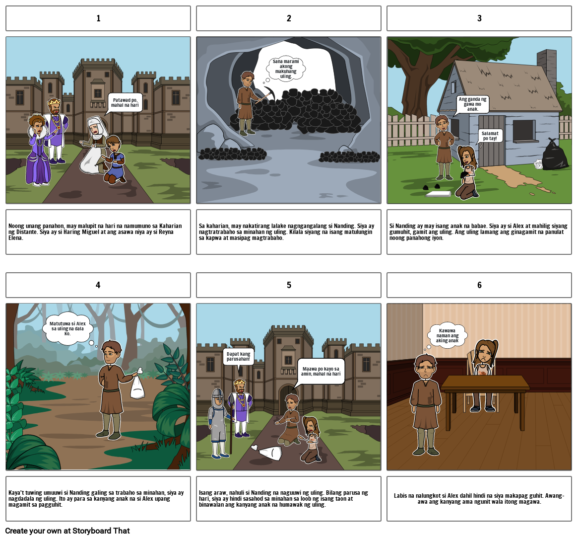 Alamat Ng Lapis Storyboard By Alexia81685