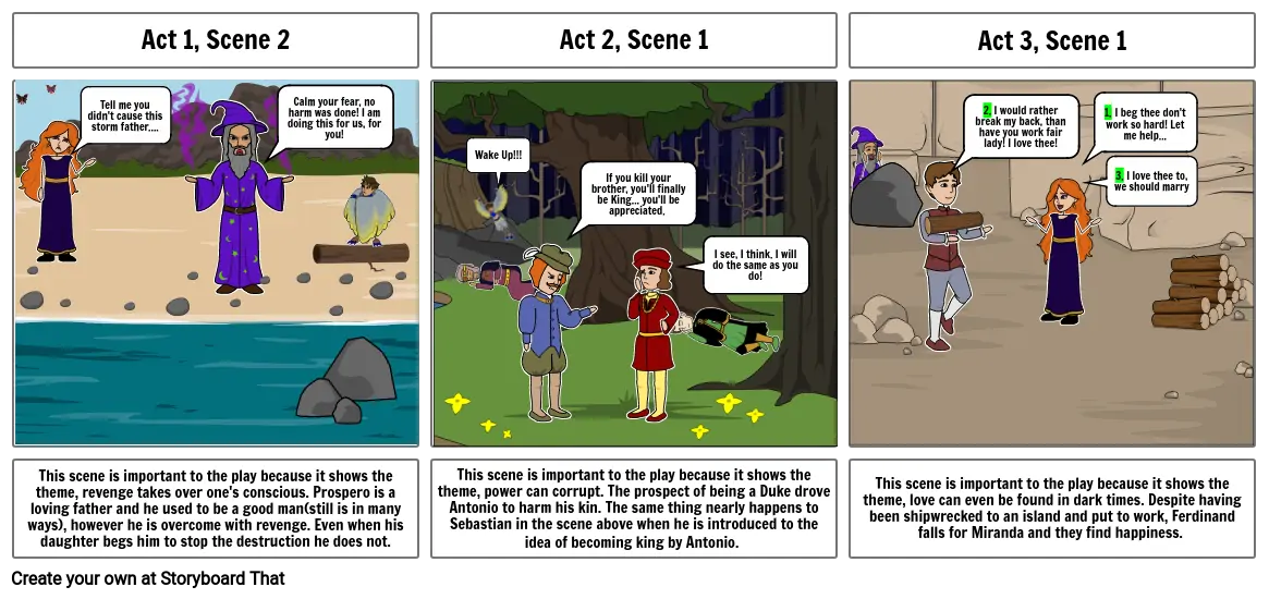 English Storyboard