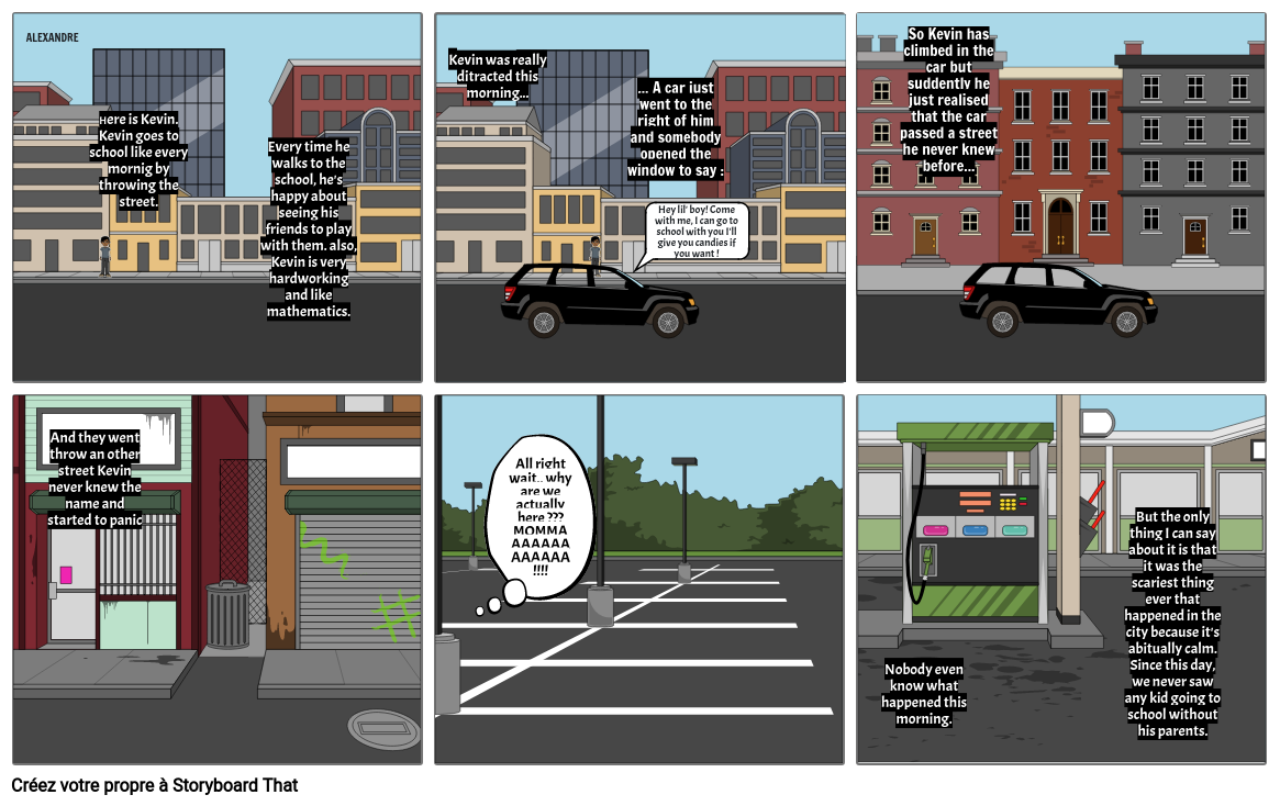 English Test Storyboard por alvyomito