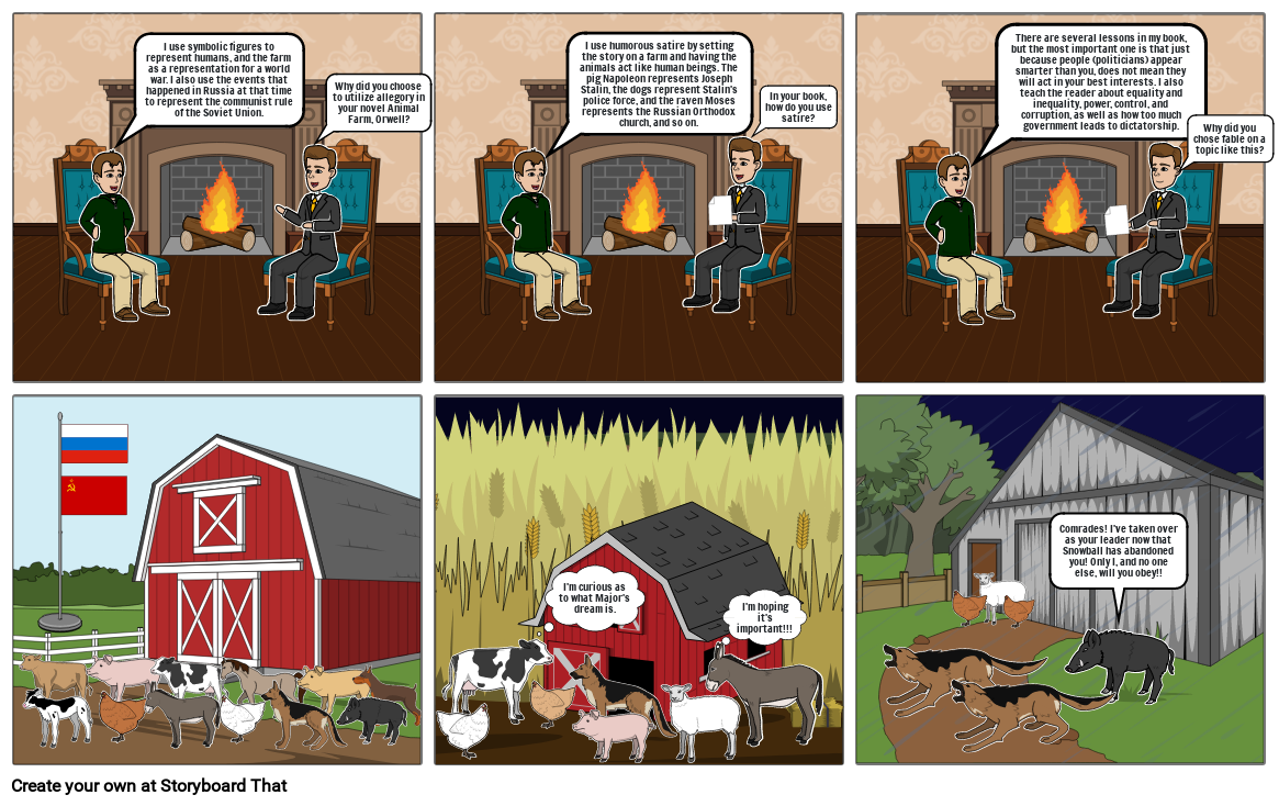 Animal Farm Storyboard by am269510