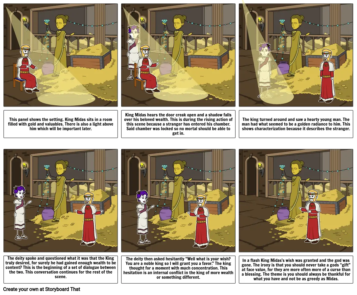 King Midas Storyboard por am68853