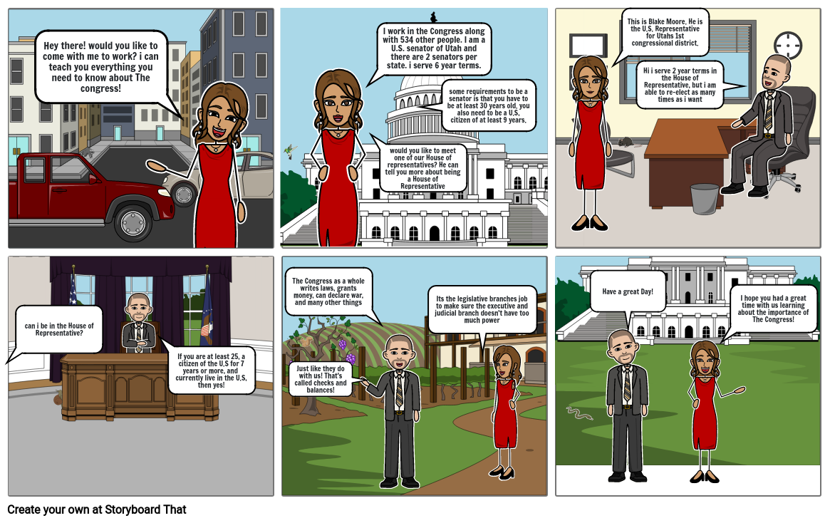 The legislative Branch Storyboard by amber59670