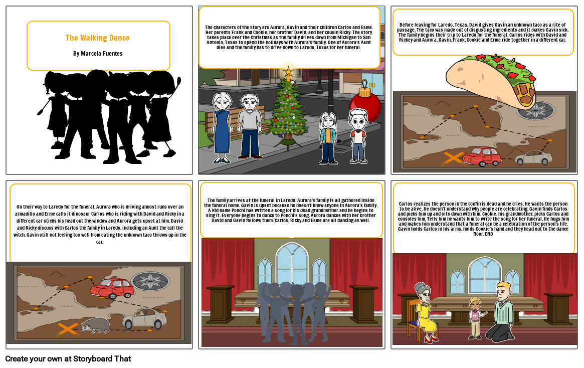 THE WALKING DANCE by Marcela Fuentes Storyboard