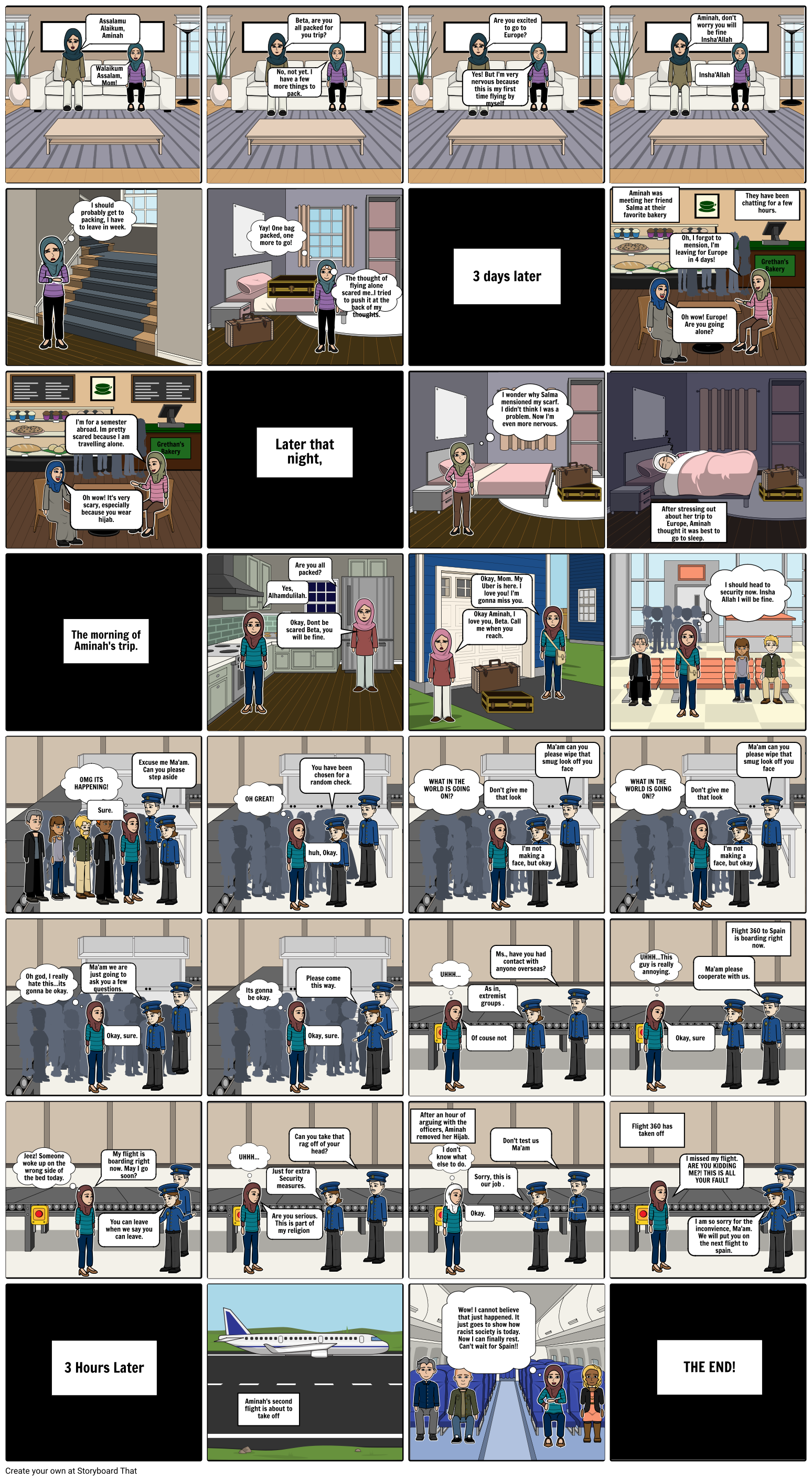 English Story board Storyboard by amira_t