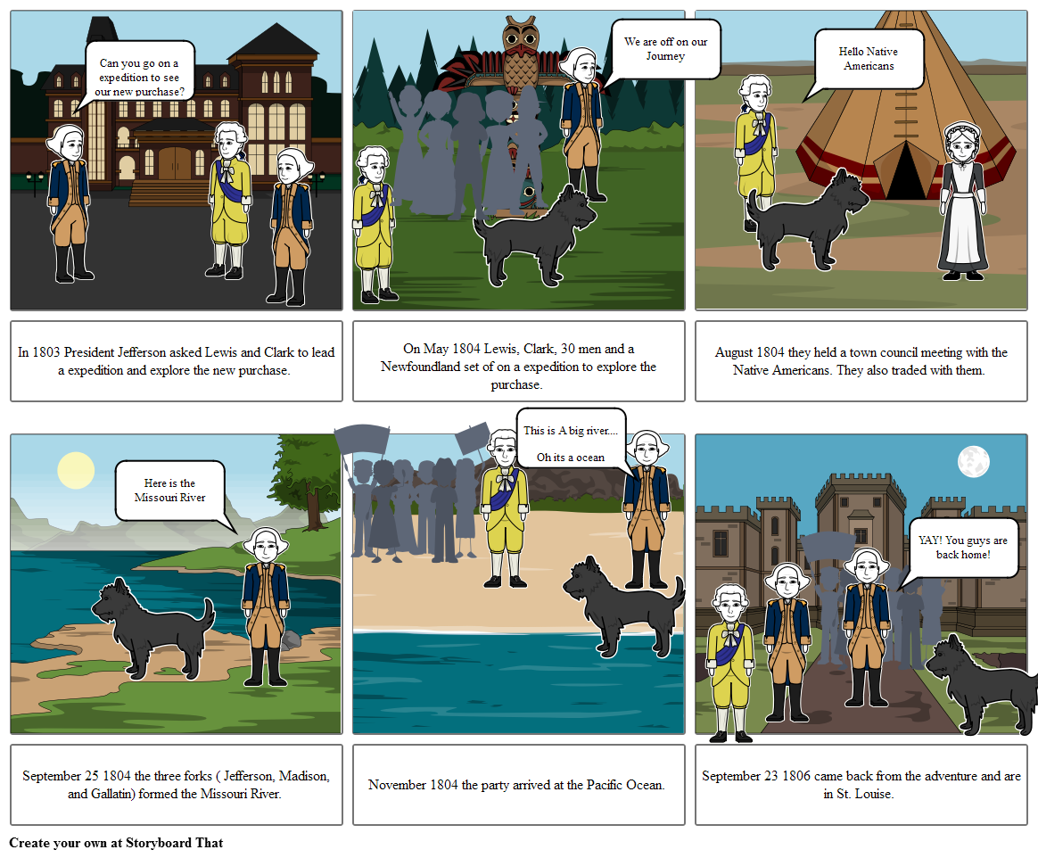 The Lewis and Clark Expedition Storyboard by amukerjee
