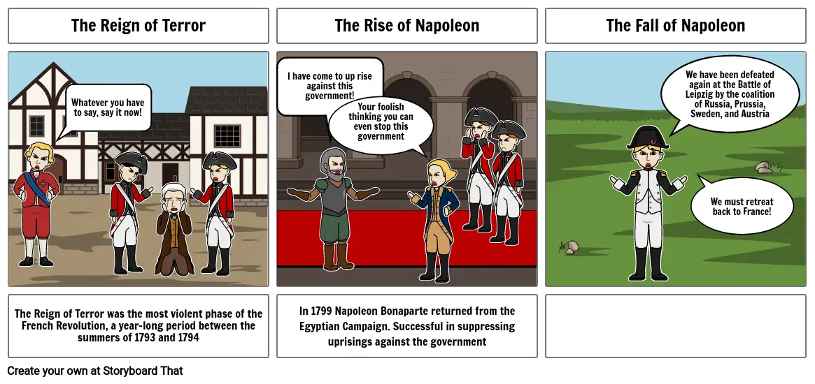 rise of napoleon french revolution cartoon