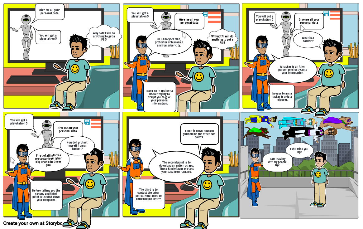 cyber security Storyboard by anayaan