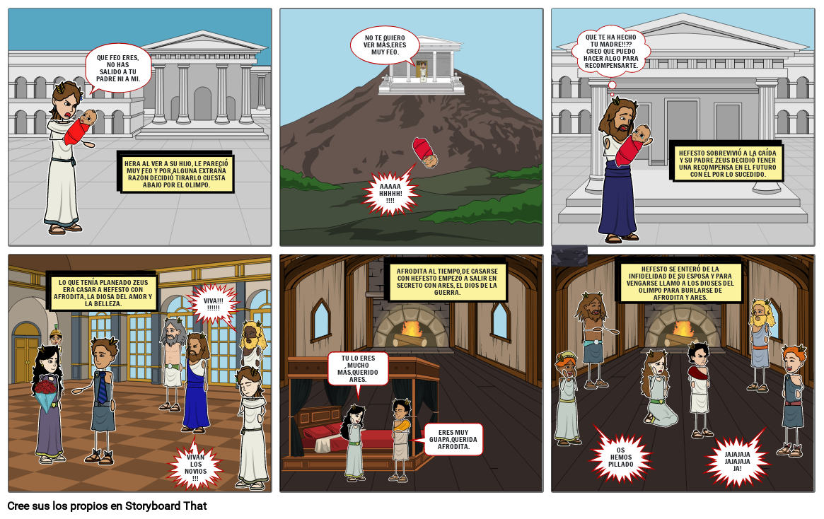 Comic Antigua Grecia Storyboard By Anayraul