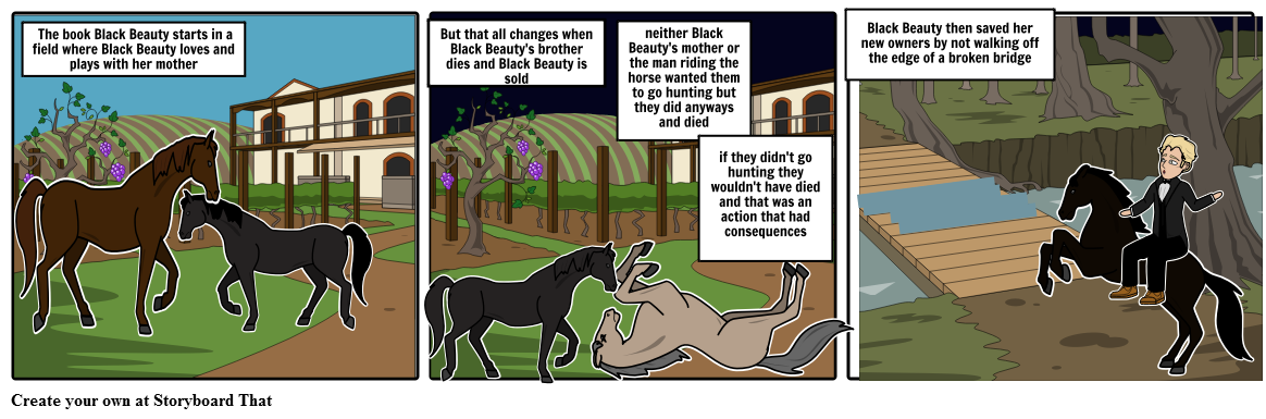 black beauty Storyboard by andersonjc