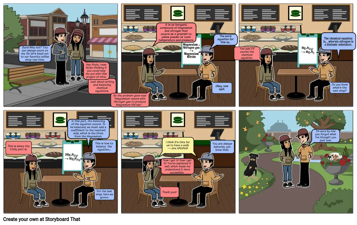 CHEMICAL EQUATION COMIC STRIP