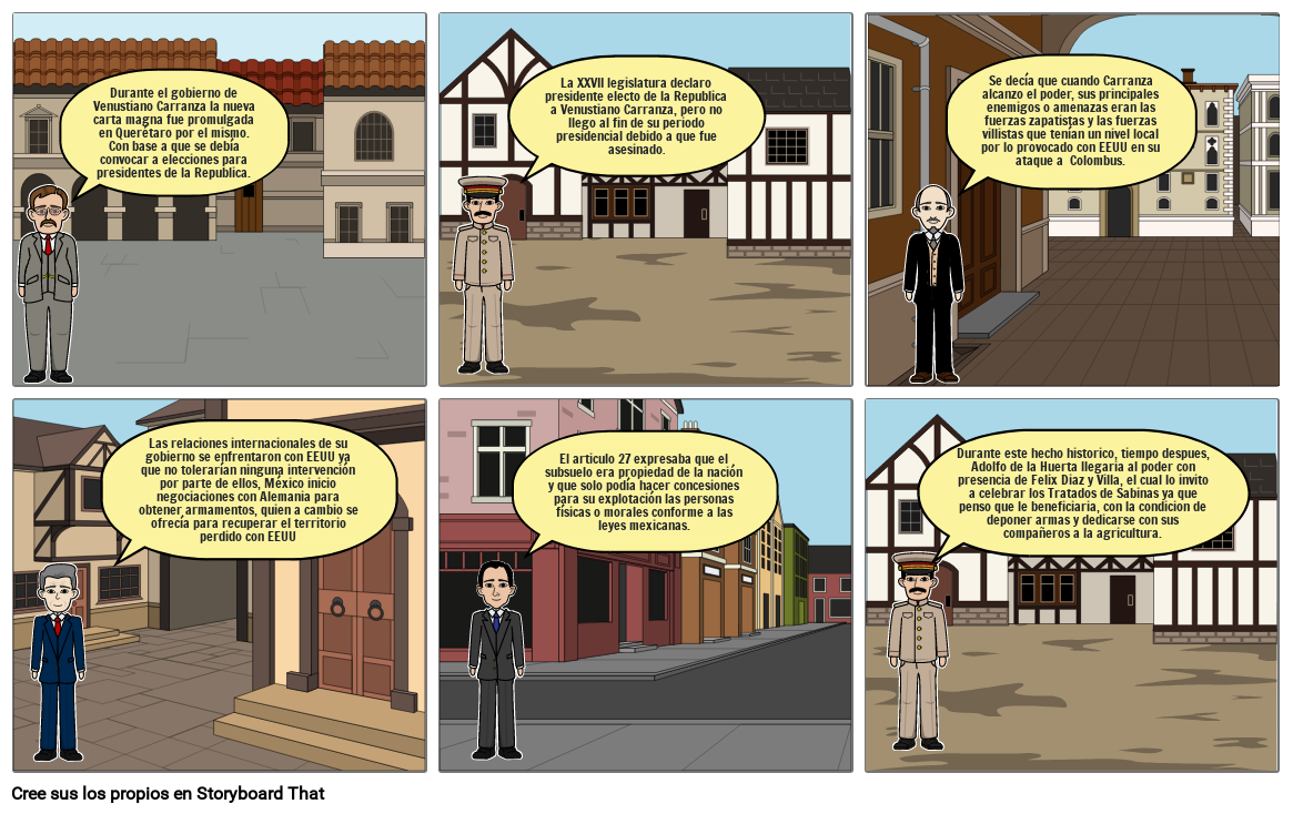 MEXICO POSREVOLUCIONARIO Storyboard by angel54183